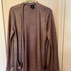 Agnes & Dora Mauve Open Front Cardigan